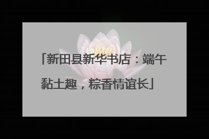 新田县新华书店：端午黏土趣，粽香情谊长