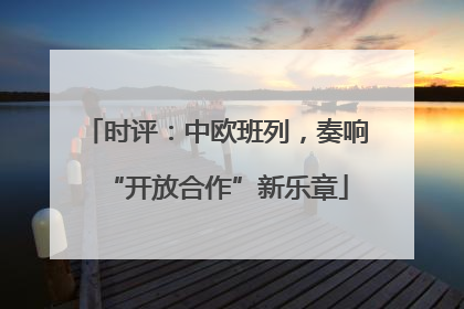 时评：中欧班列，奏响“开放合作”新乐章