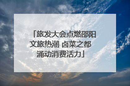 旅发大会点燃邵阳文旅热潮 卤菜之都涌动消费活力