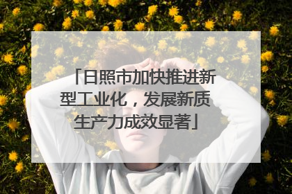 日照市加快推进新型工业化，发展新质生产力成效显著