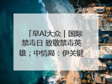 早AI大众｜国际禁毒日 致敬禁毒英雄；中情局：伊关键核设施被摧毁