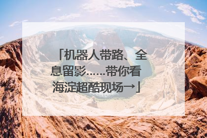 机器人带路、全息留影……带你看海淀超酷现场→