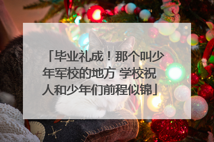 毕业礼成！那个叫少年军校的地方 学校祝人和少年们前程似锦
