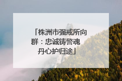 株洲市强戒所向群：忠诚铸警魂 丹心护归途