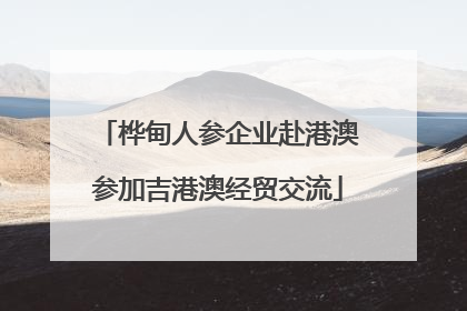 桦甸人参企业赴港澳参加吉港澳经贸交流