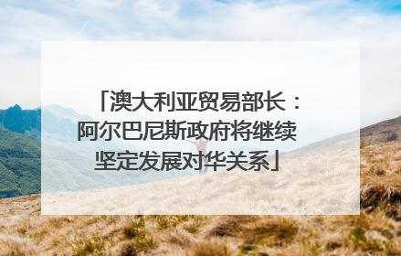 澳大利亚贸易部长：阿尔巴尼斯政府将继续坚定发展对华关系