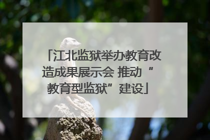 江北监狱举办教育改造成果展示会 推动“教育型监狱”建设