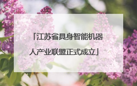 江苏省具身智能机器人产业联盟正式成立