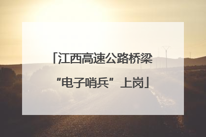 江西高速公路桥梁“电子哨兵”上岗