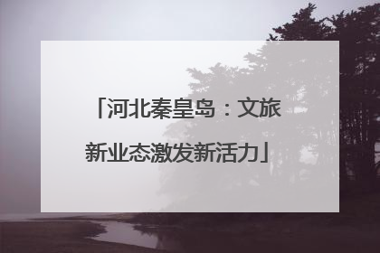 河北秦皇岛：文旅新业态激发新活力