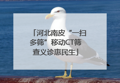 河北南皮“一扫多筛”移动CT筛查义诊惠民生