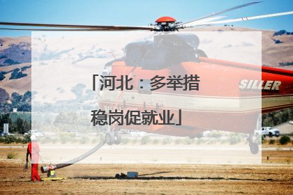 河北：多举措稳岗促就业