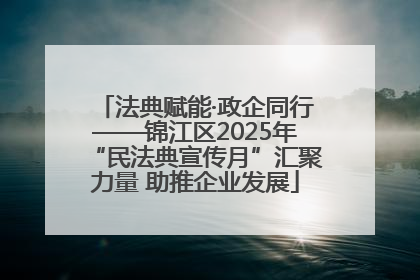 法典赋能·政企同行——锦江区2025年“民法典宣传月”汇聚力量 助推企业发展