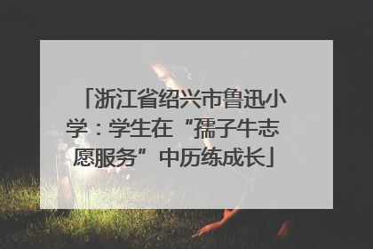 浙江省绍兴市鲁迅小学：学生在“孺子牛志愿服务”中历练成长