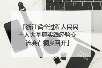 浙江省全过程人民民主人大基层实践经验交流会在桐乡召开