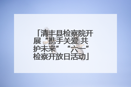 清丰县检察院开展“携手关爱 共护未来”“六一”检察开放日活动