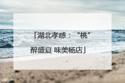 湖北孝感：“桃”醉盛夏 味美杨店