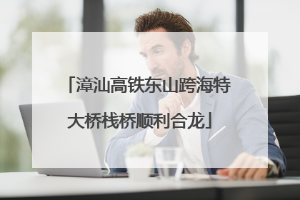 漳汕高铁东山跨海特大桥栈桥顺利合龙