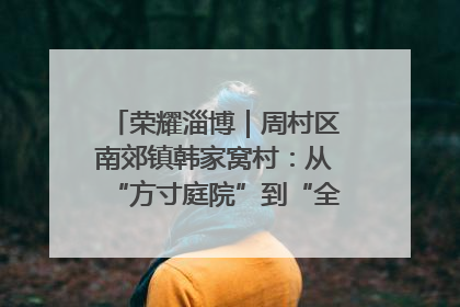荣耀淄博｜周村区南郊镇韩家窝村：从“方寸庭院”到“全域文明”，乡村振兴的“美学革命”