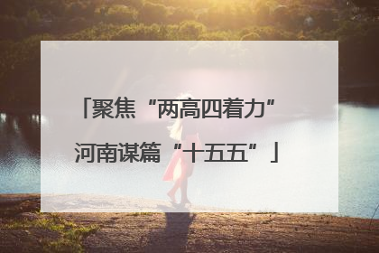 聚焦“两高四着力” 河南谋篇“十五五”