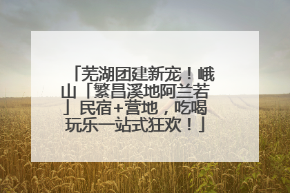 芜湖团建新宠！峨山「繁昌溪地阿兰若」民宿+营地，吃喝玩乐一站式狂欢！