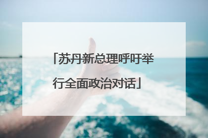 苏丹新总理呼吁举行全面政治对话