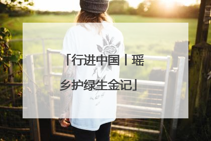 行进中国丨瑶乡护绿生金记