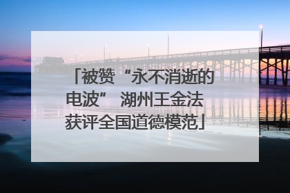 被赞“永不消逝的电波” 湖州王金法获评全国道德模范