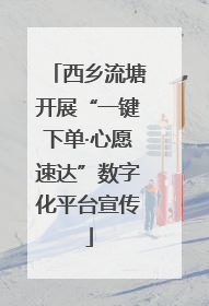 西乡流塘开展“一键下单·心愿速达”数字化平台宣传