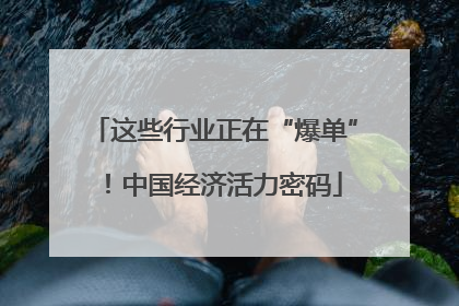 这些行业正在“爆单”！中国经济活力密码