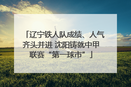 辽宁铁人队成绩、人气齐头并进 沈阳铸就中甲联赛“第一球市”