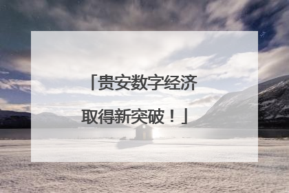 贵安数字经济取得新突破！