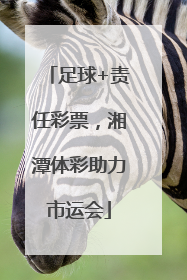 足球+责任彩票，湘潭体彩助力市运会