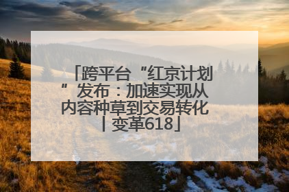 跨平台“红京计划”发布：加速实现从内容种草到交易转化丨变革618