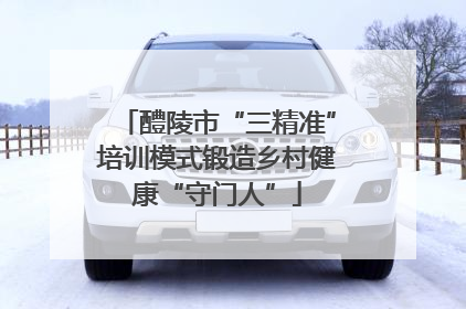 醴陵市“三精准”培训模式锻造乡村健康“守门人”