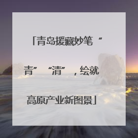 青岛援藏妙笔“青”“清”，绘就高原产业新图景
