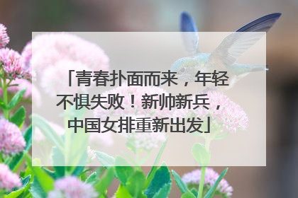 青春扑面而来，年轻不惧失败！新帅新兵，中国女排重新出发