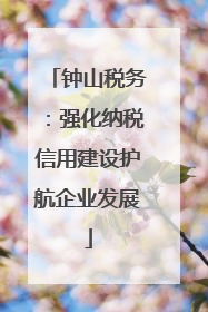 钟山税务：强化纳税信用建设护航企业发展