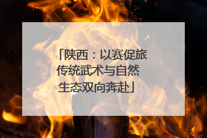 陕西：以赛促旅 传统武术与自然生态双向奔赴