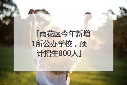 雨花区今年新增1所公办学校，预计招生800人