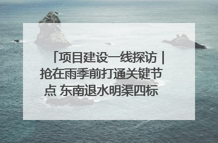 项目建设一线探访｜抢在雨季前打通关键节点 东南退水明渠四标段项目顺利完工