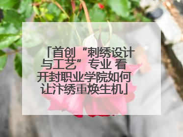 首创“刺绣设计与工艺”专业 看开封职业学院如何让汴绣重焕生机
