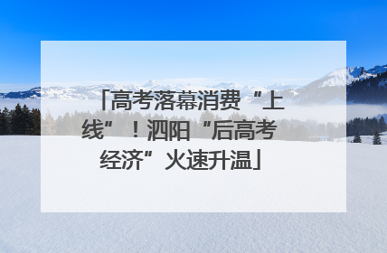 高考落幕消费“上线”！泗阳“后高考经济”火速升温