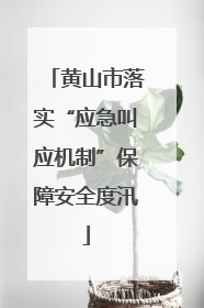 黄山市落实“应急叫应机制”保障安全度汛
