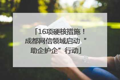 16项硬核措施！成都网信领域启动“助企护企”行动