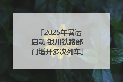 2025年暑运启动 银川铁路部门增开多次列车