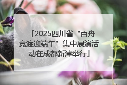 2025四川省“百舟竞渡迎端午”集中展演活动在成都新津举行