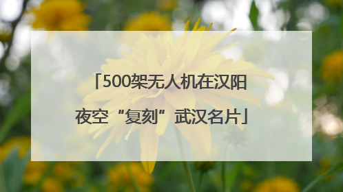 500架无人机在汉阳夜空“复刻”武汉名片