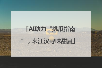 AI助力“挑瓜指南”，来江汉寻味甜夏